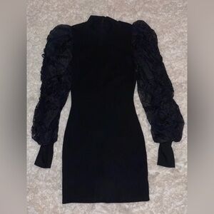 AKIRA Gently Worn Sweater Dress Statement Sleeves